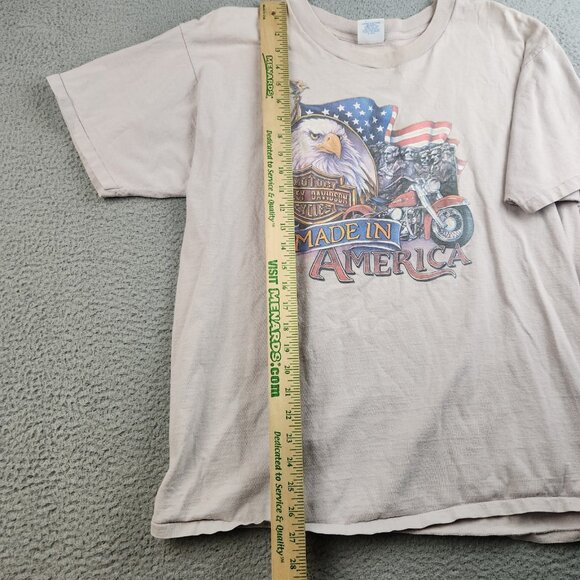 VTG 3D Emblem Harley Davidson Shirt Extra Large 80s Bald Eagle Single Stitch - Picture 5 of 14